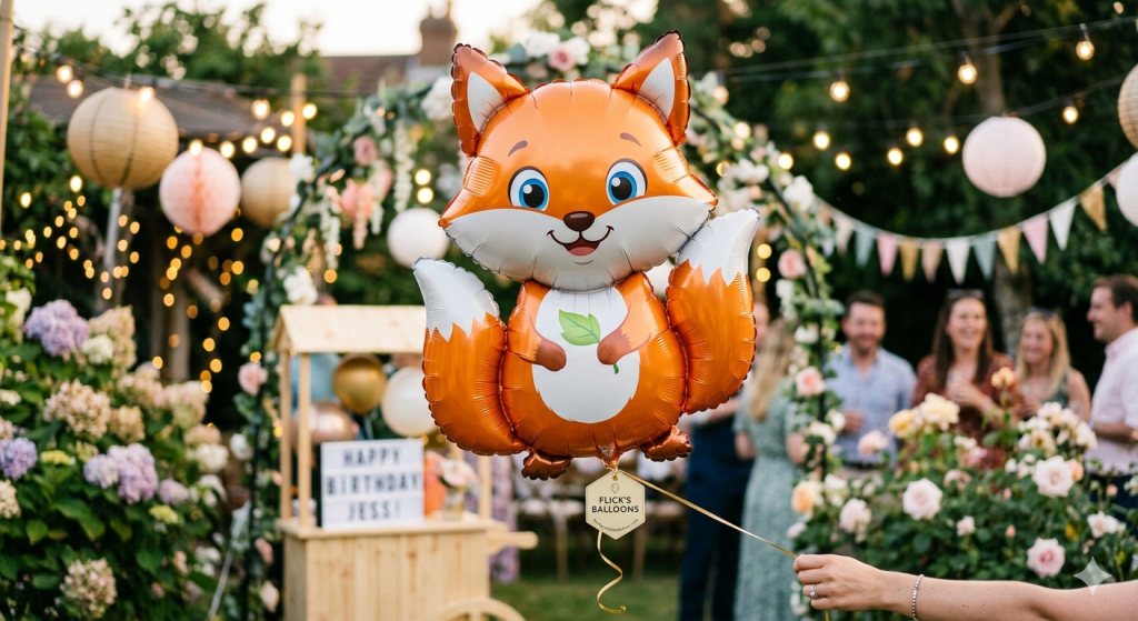 Custom cartoon balloons with high-fidelity visual reproduction printed on unique shaped foil balloon structures bulk.